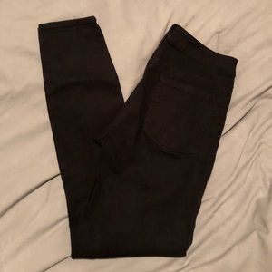 Ripped high-waisted black PacSun Bullhead denim